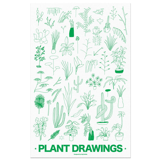 Keiji Ishida Plant Drawing Riso Print