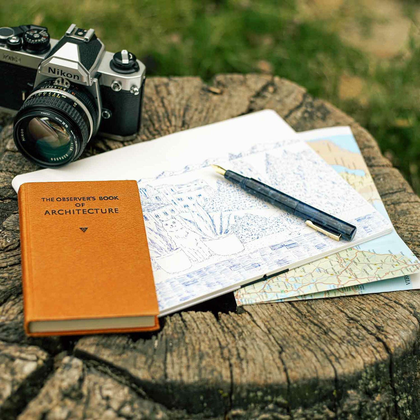 Flat Open Sketchbook B6 / attaché