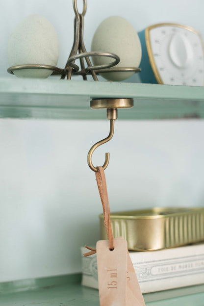 Fog linen work / Brass Magnet Hook / Eye-ring