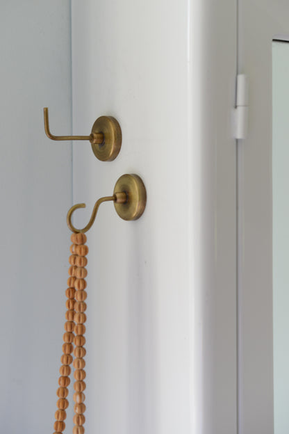 Fog linen work / Brass Magnet Hook / Eye-ring