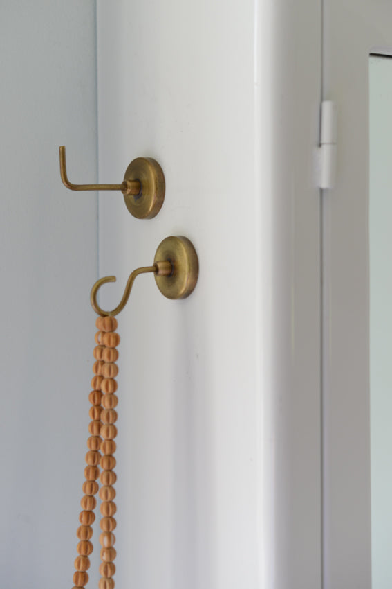 Fog linen work / Brass Magnet Hook / Eye-ring