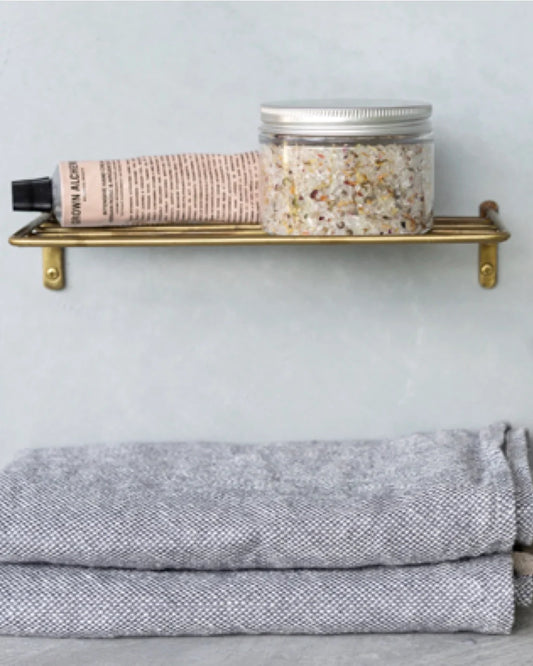 Fog linen work / Brass Wire Shelf