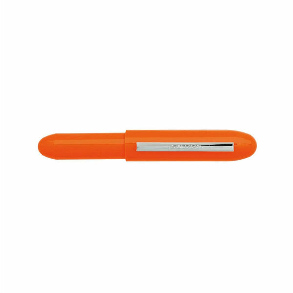 Penco Perfection Ballpoint Pen Light in Orange, capped bullet-shaped barrel with silver branded clip.