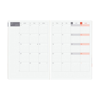 2026 Planner / Hon A5 Paper Series Black Gingham