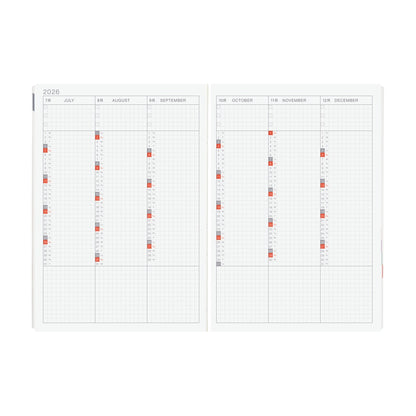 2026 Planner / Hon A5 Paper Series Black Gingham