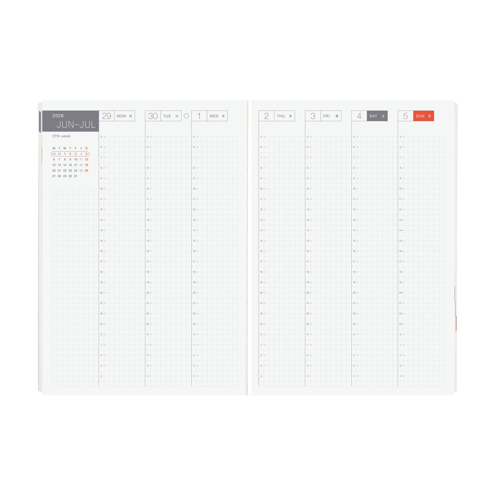2026 Planner / Hon A5 Paper Series Black Gingham