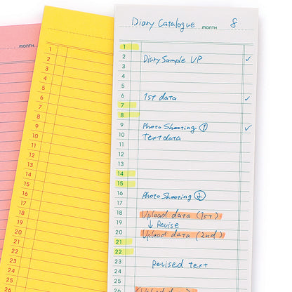 Sticky Memo Pad Monthly (PENCO)