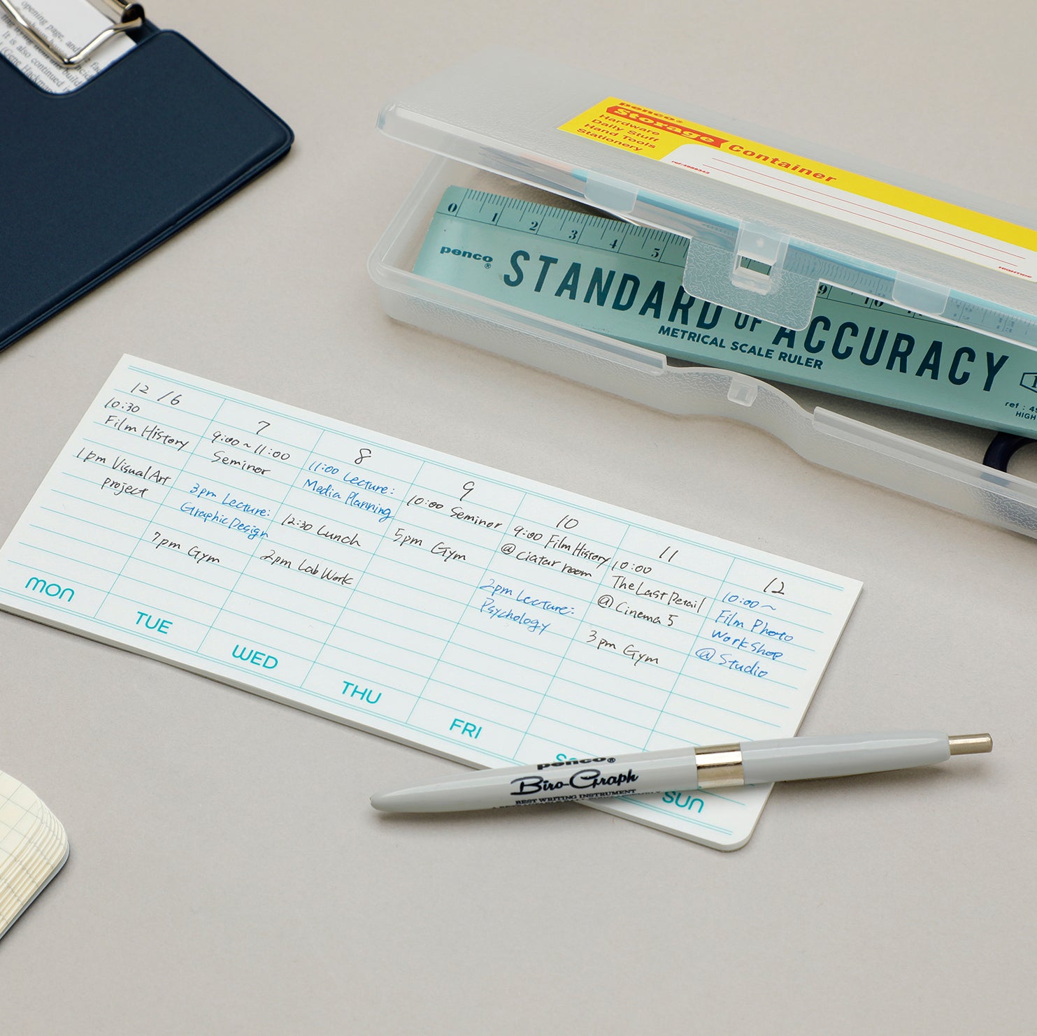 Sticky Memo Pad Weekly