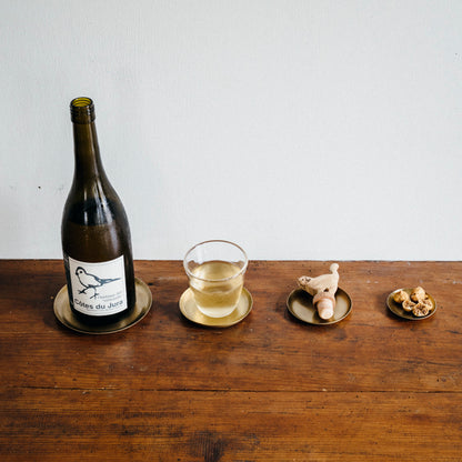 Fog linen work / Brass Plate Round