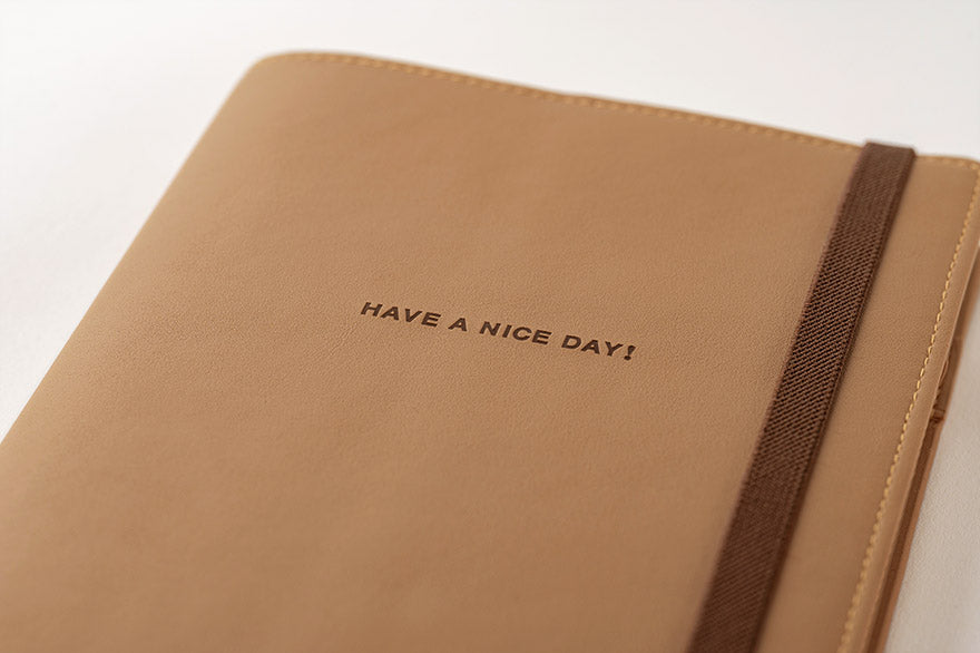 2024 Planner / A5 Cover / Have A Nice Day! - Almond (HOBONICHI TECHO)