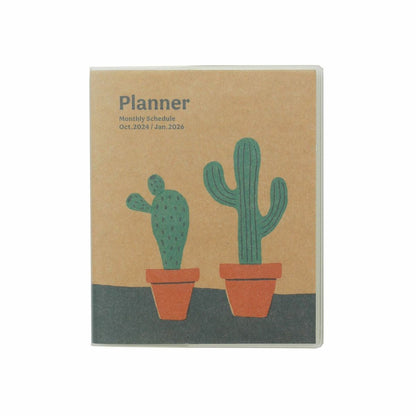 2025 Monthly Planner Cactus