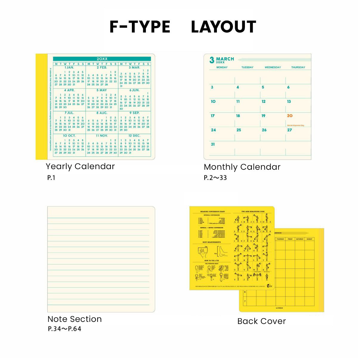 2025 Monthly Planner Penco Square