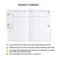 2024 Weekly Planner Calm A5 Vertical
