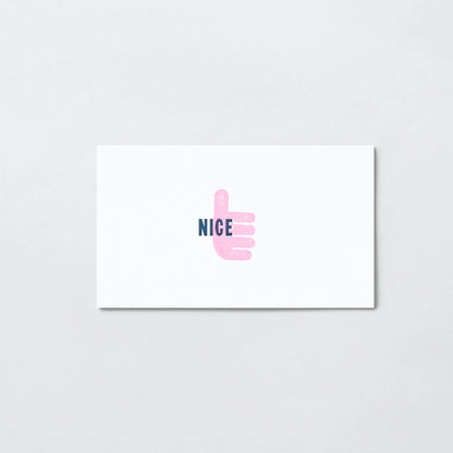 One Word Card / Papier Labo.