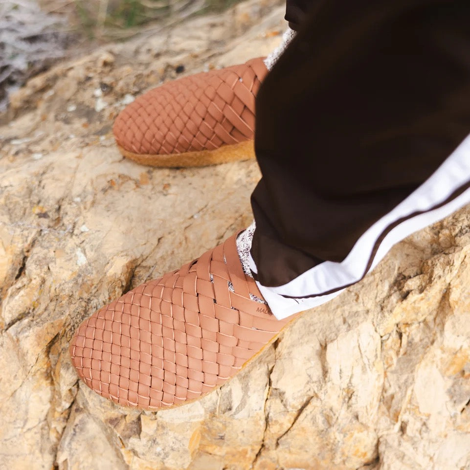 COLONY/ Vegan Leather/ Crepe/ Whiskey Tan (Malibu Sandals