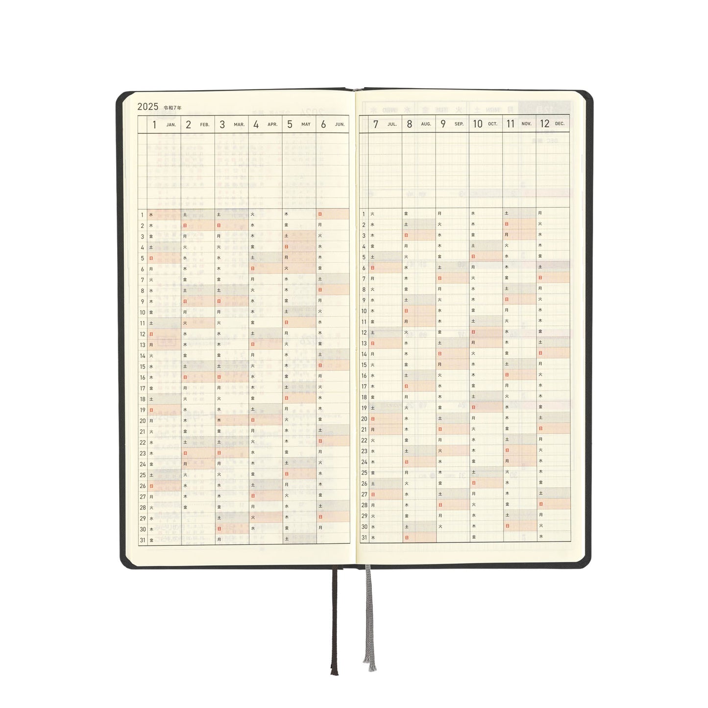 2025 Planner / Weeks Paper Series / Black Gingham