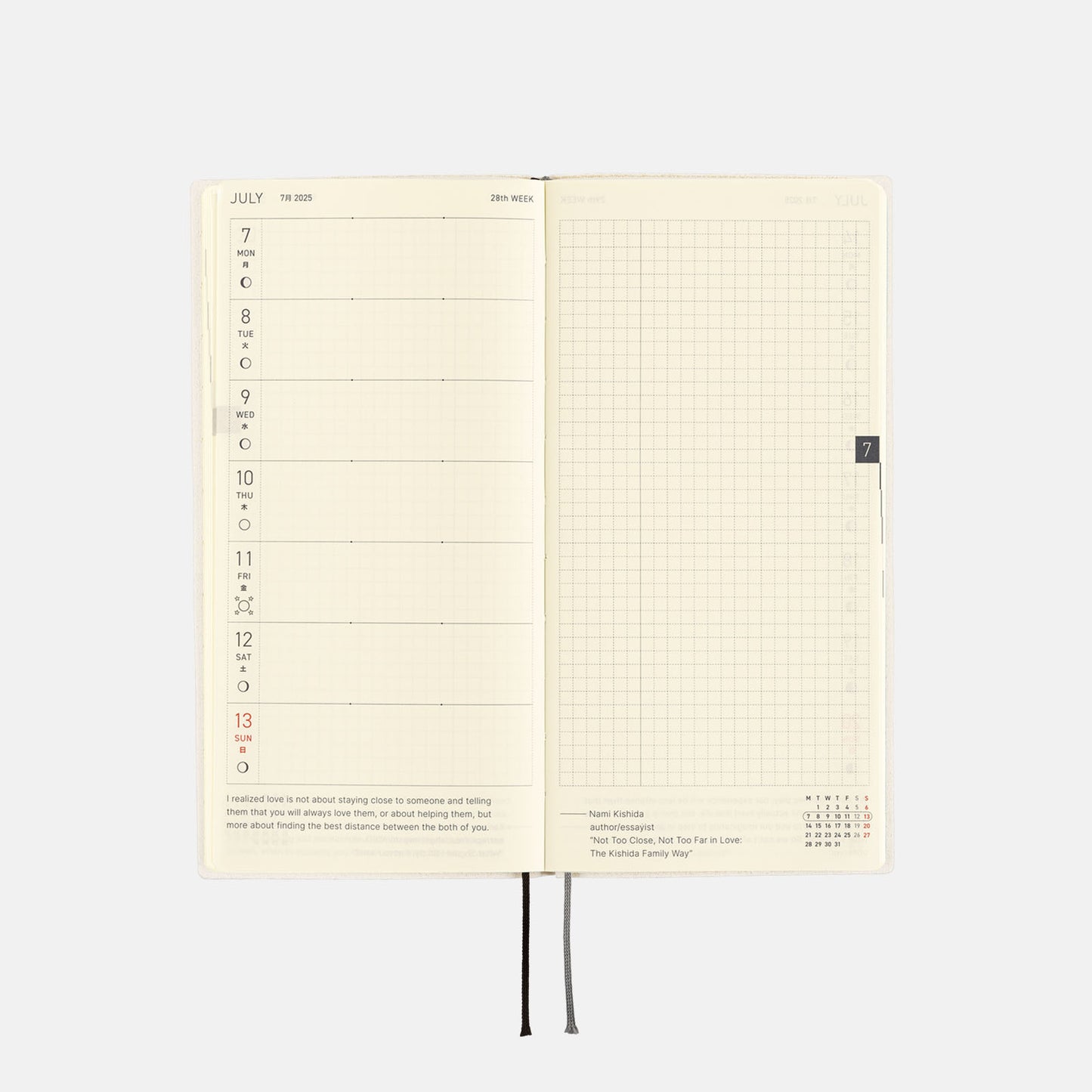 2025 Planner / Weeks White Line