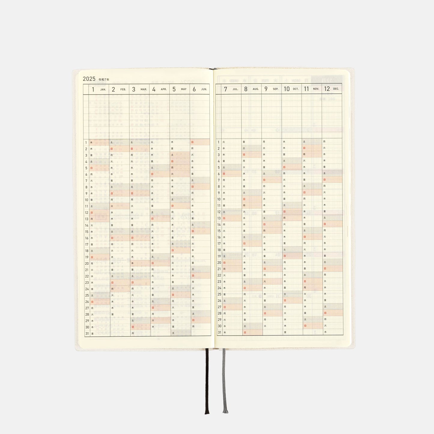 2025 Planner / Weeks White Line