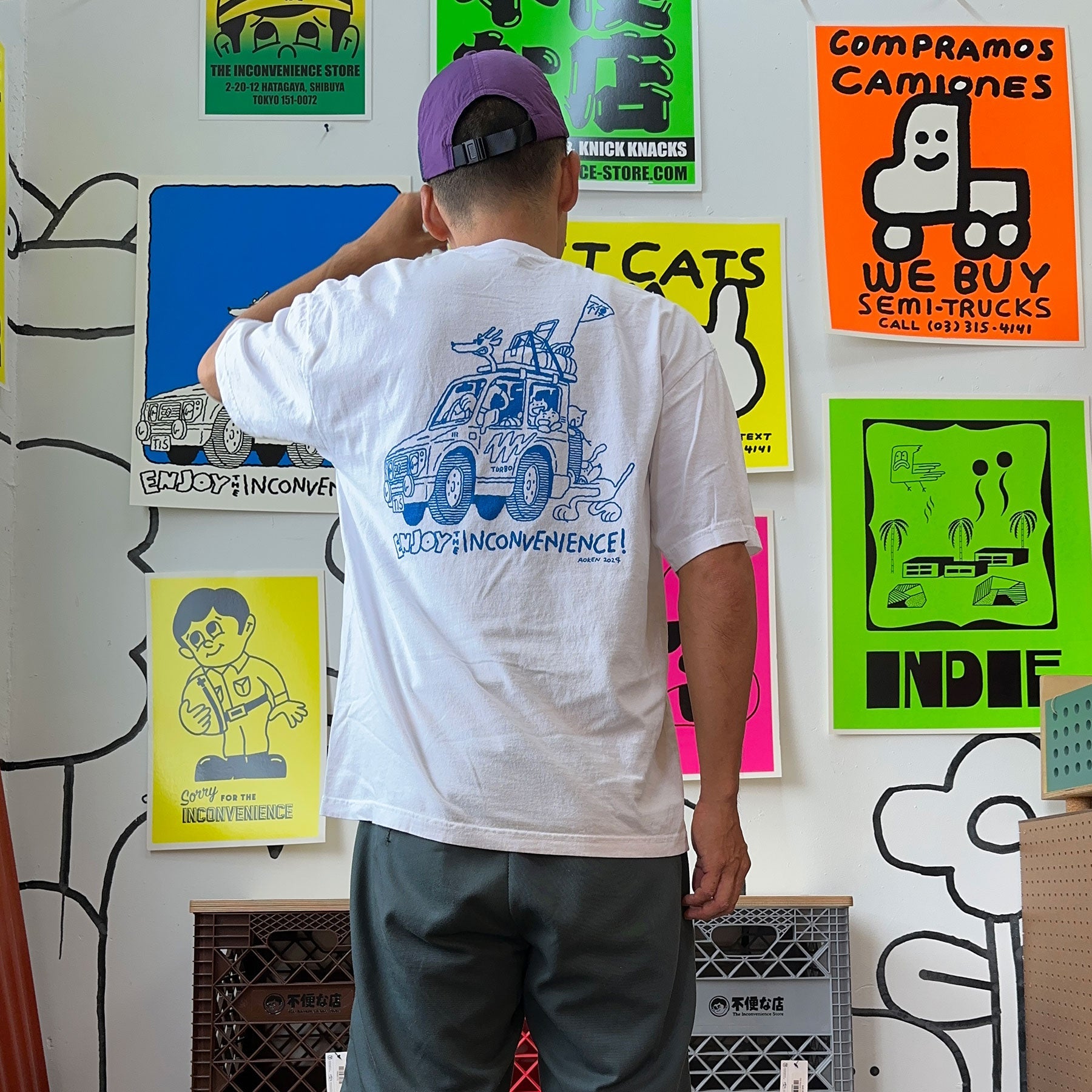 The Inconvenience Store - Kengo Aoki Art T-shirt / White $45.00