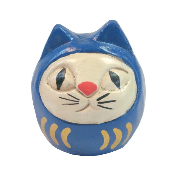 Daruma Cat Blue / M