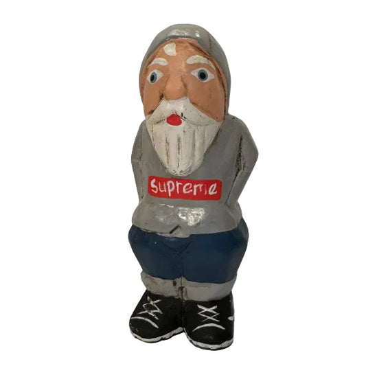 Jogging Santa Gray Hoodie / L