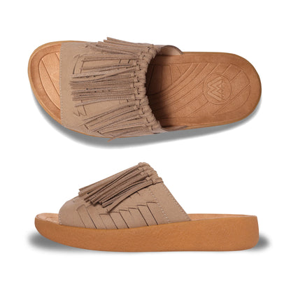 Thunderbird Thatched Slide / Beige Tan (Malibu Sandals)
