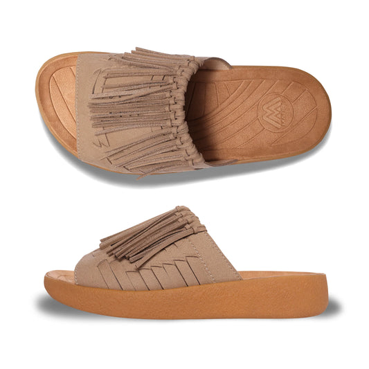Thunderbird Thatched Slide / Beige Tan (Malibu Sandals)