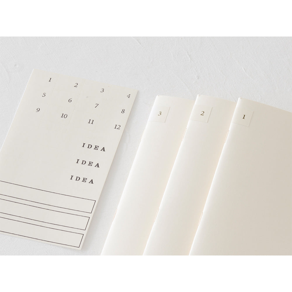 MD Notebook Light 3pcs/ A4/ Blank (MIDORI)