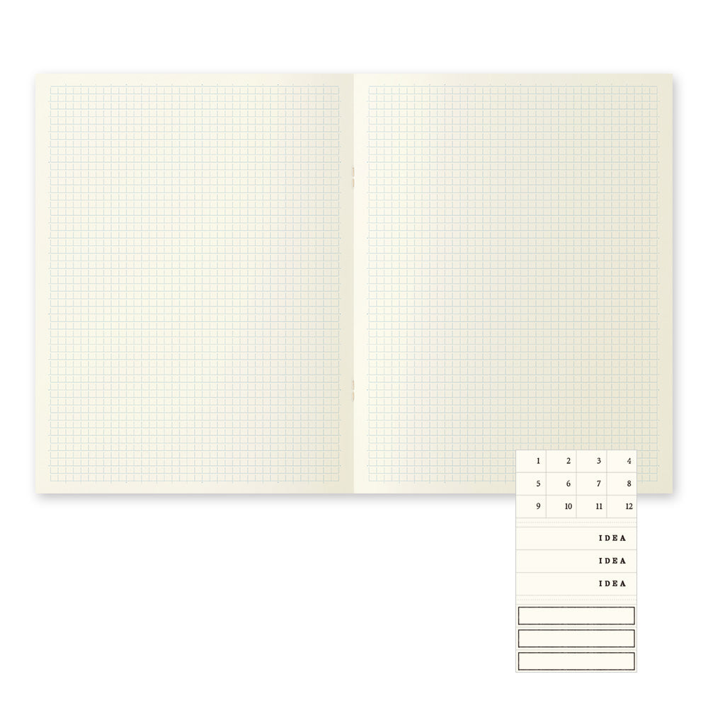 MD Notebook Light 3pcs/ A4/ Grid (MIDORI)