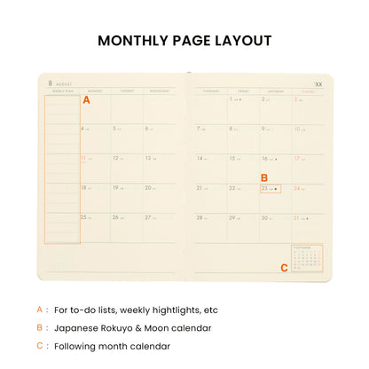 2026 Weekly Planner Honeybees A6