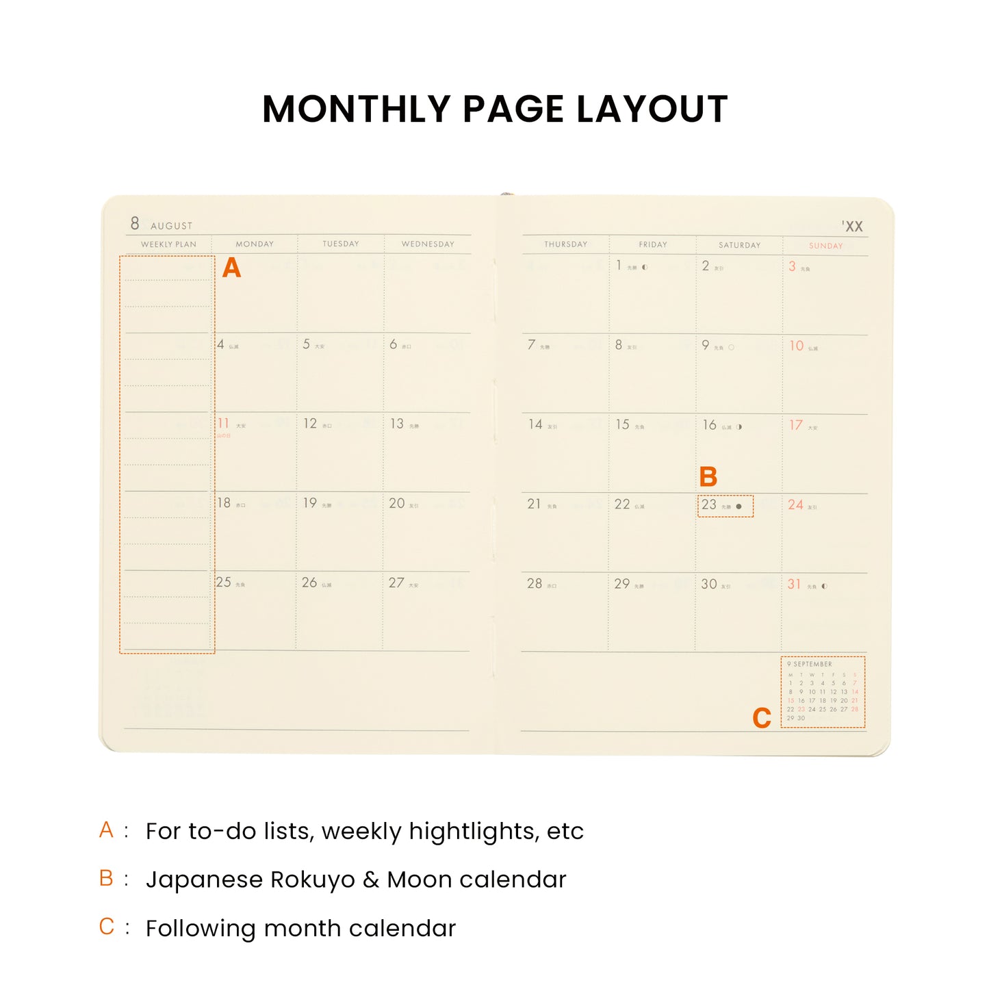 2026 Weekly Planner Honeybees A6