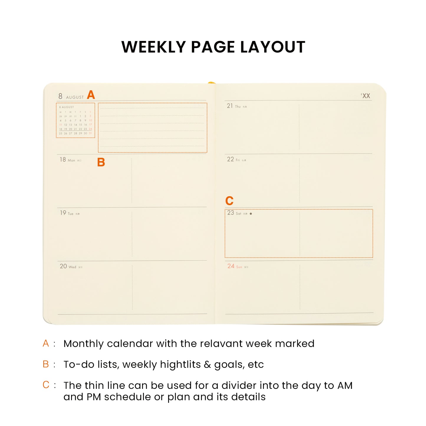 2026 Weekly Planner Honeybees A6