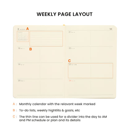 2026 Weekly Planner Honeybees A6