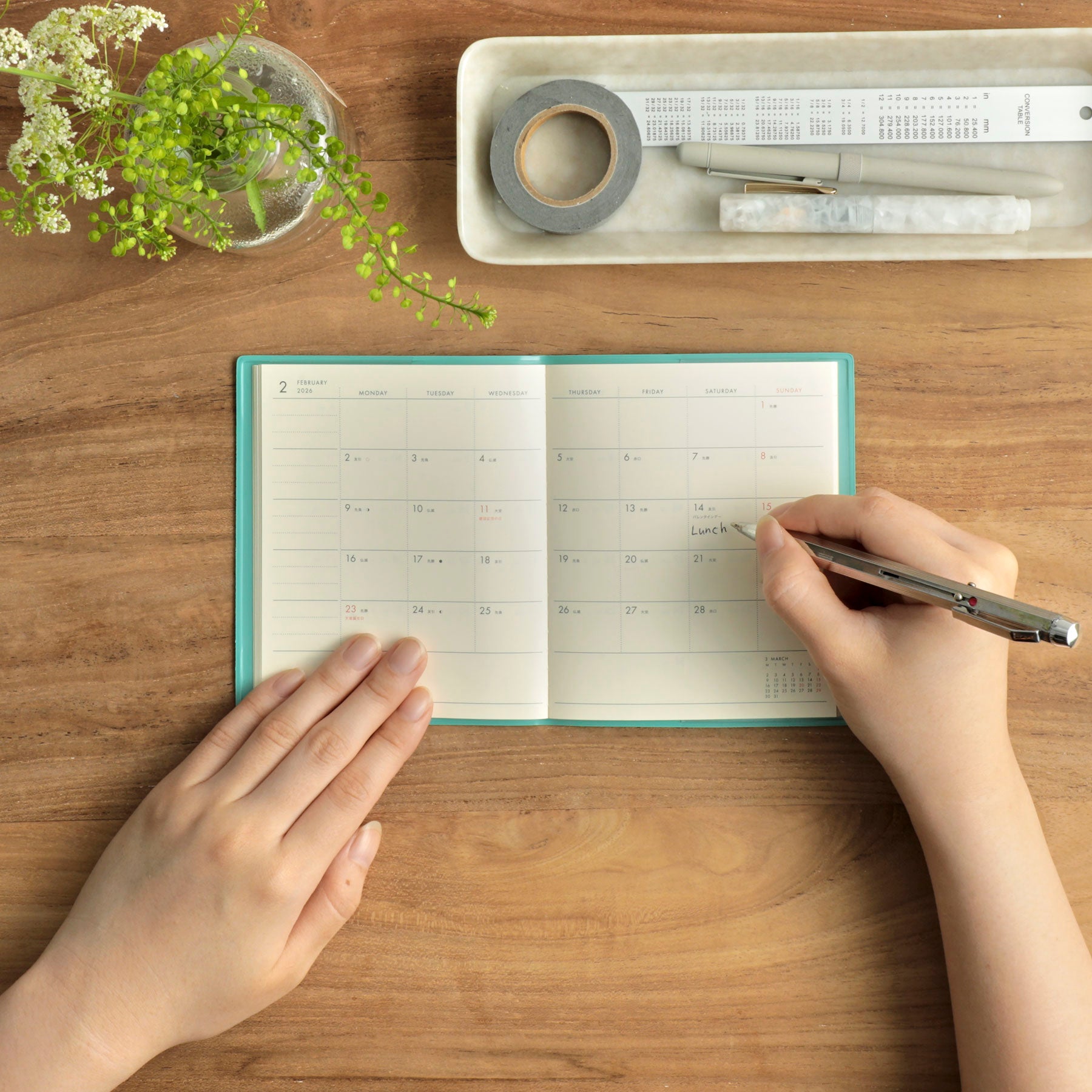 2027 Monthly Planner Egg Toast Square