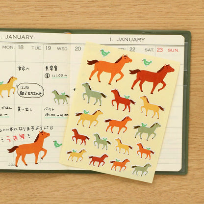 Japanese Retro Sticker / Year of the Horse