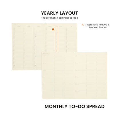 2026 Monthly Planner Fugen A5