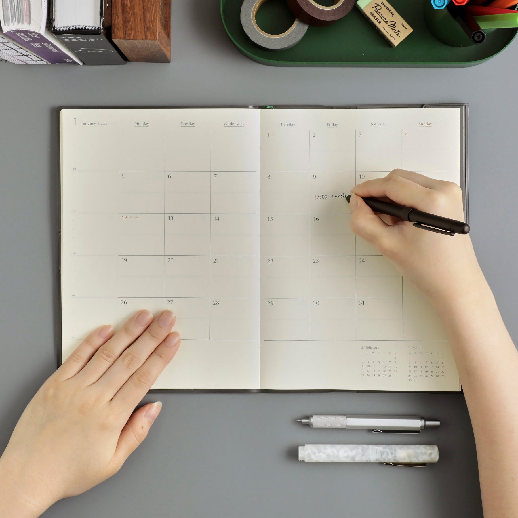 2027 Monthly Planner Fugen A5