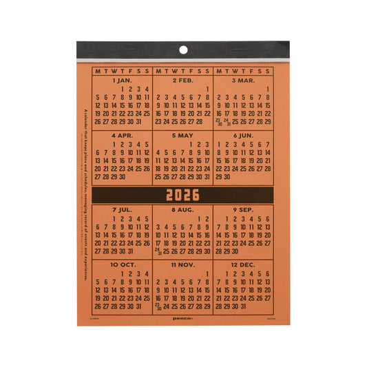 2026 Wall Calendar / A4