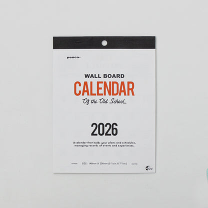 2026 Wall Calendar / A4