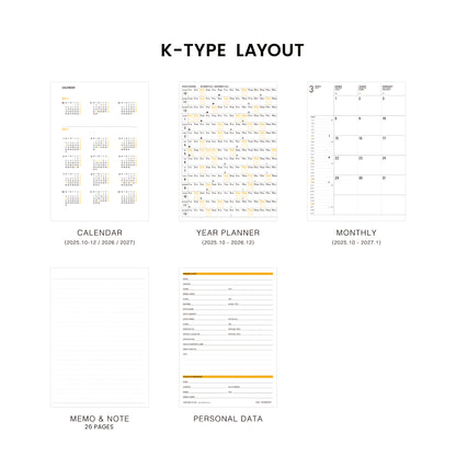 2026 Monthly Planner Iris B6