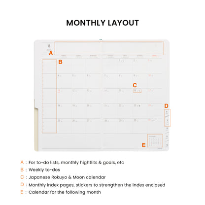 2026 Weekly Planner Calm B6 Slim Vertical