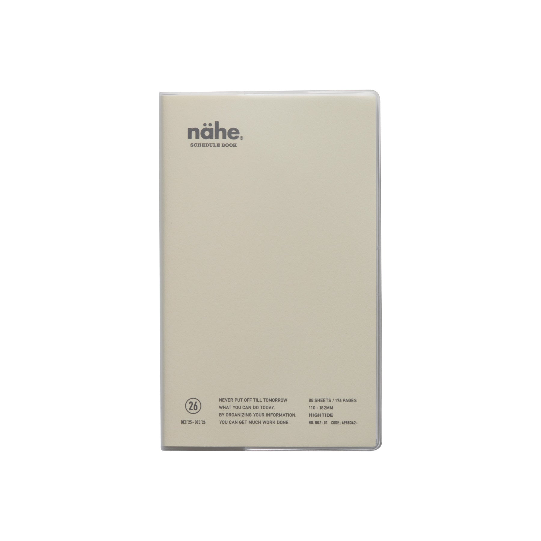 2026 Weekly Planner Nahe B6 Slim Vertical