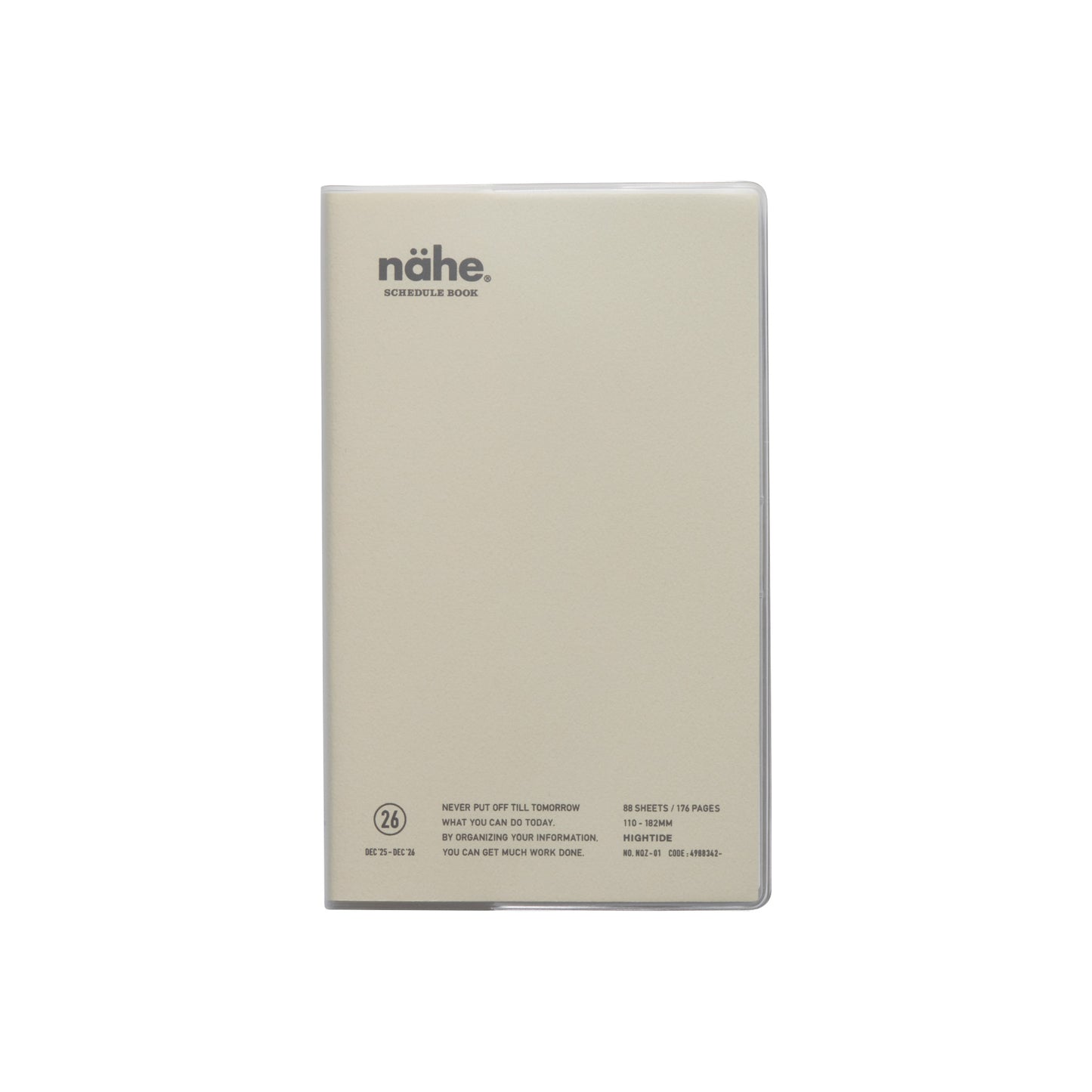 2026 Weekly Planner Nähe B6 Slim Vertical