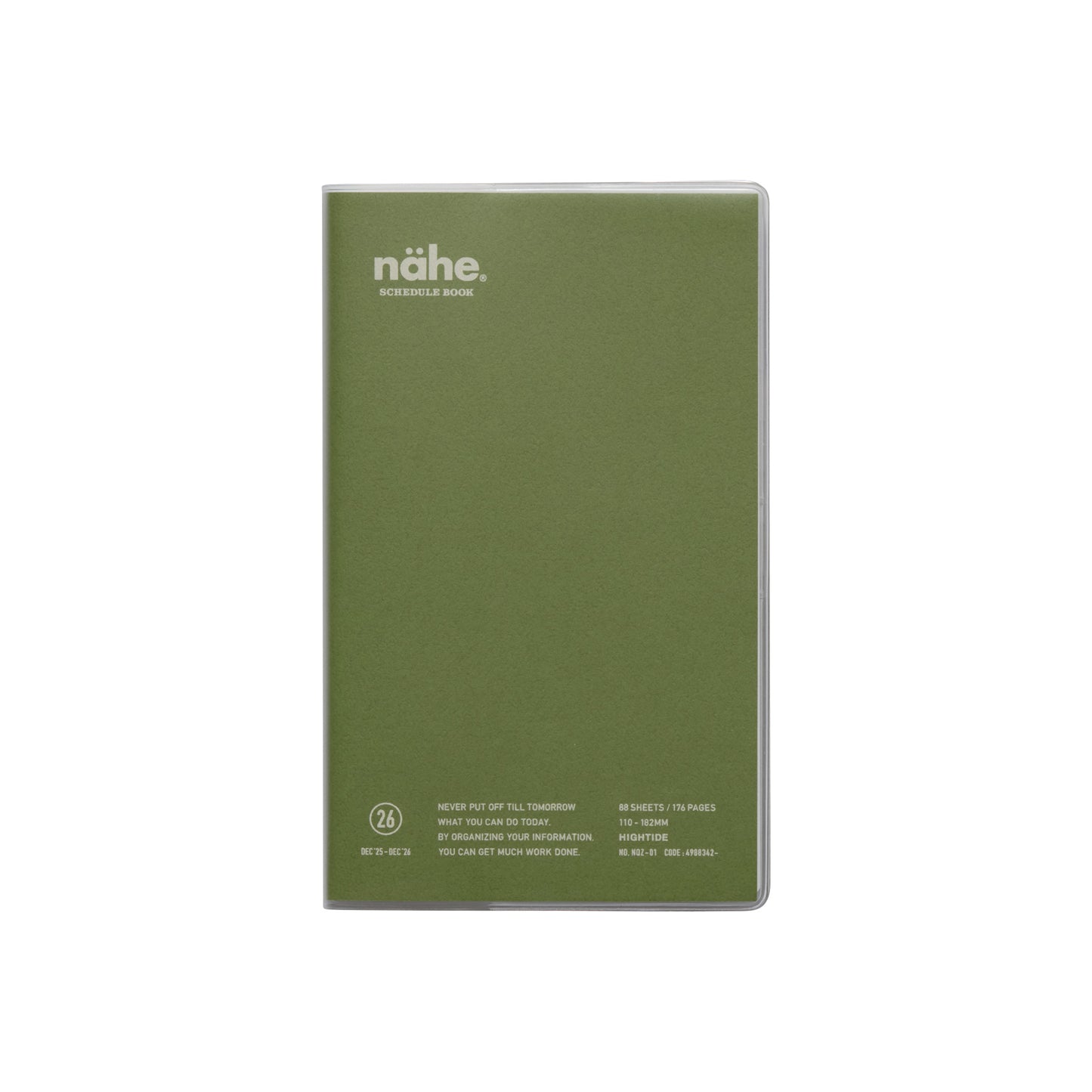 2026 Weekly Planner Nähe B6 Slim Vertical