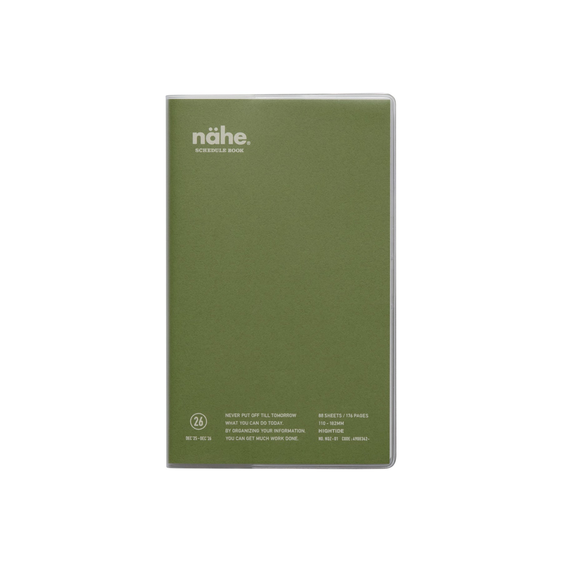 2026 Weekly Planner Nahe B6 Slim Vertical