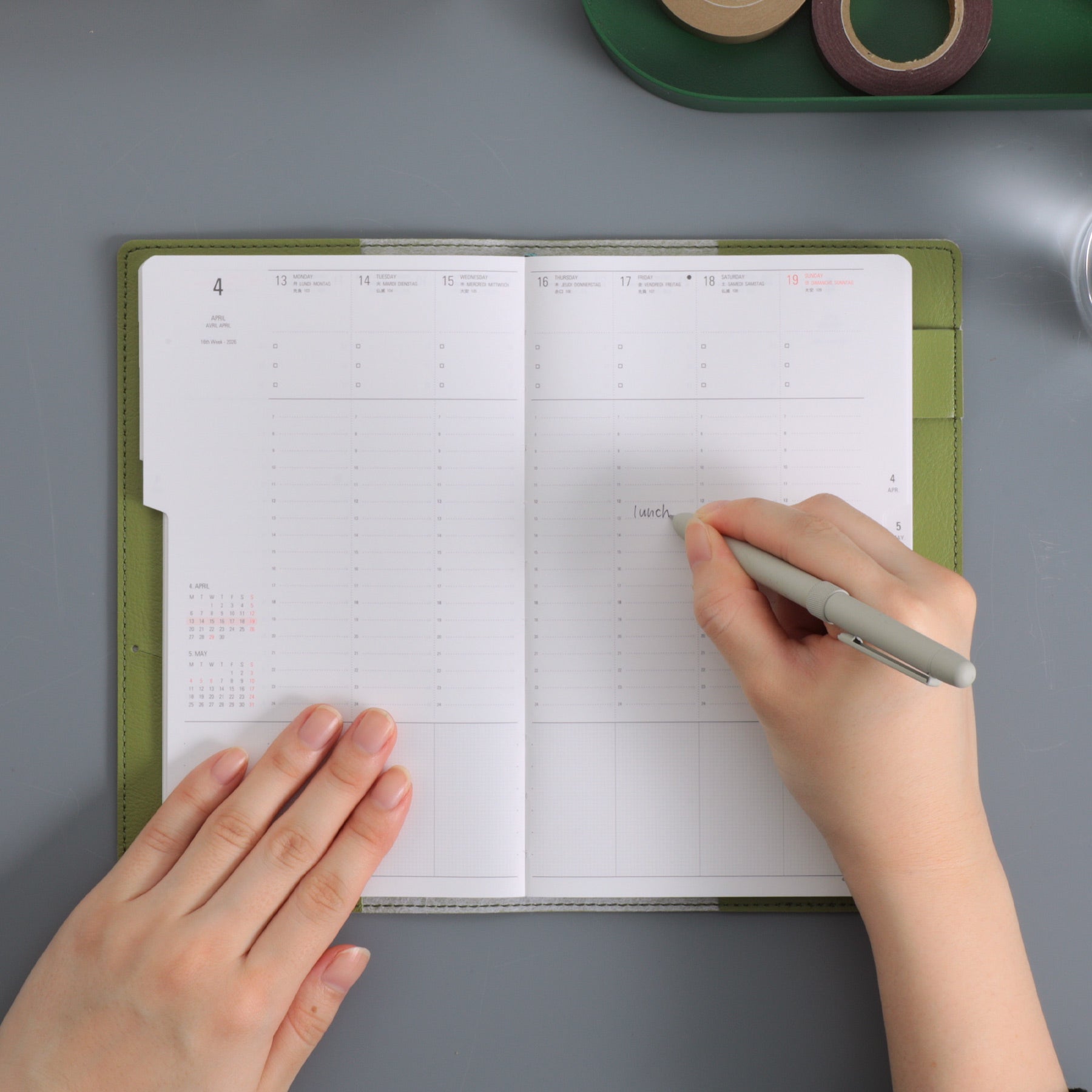 2027 Weekly Planner Calm B6 Slim Vertical