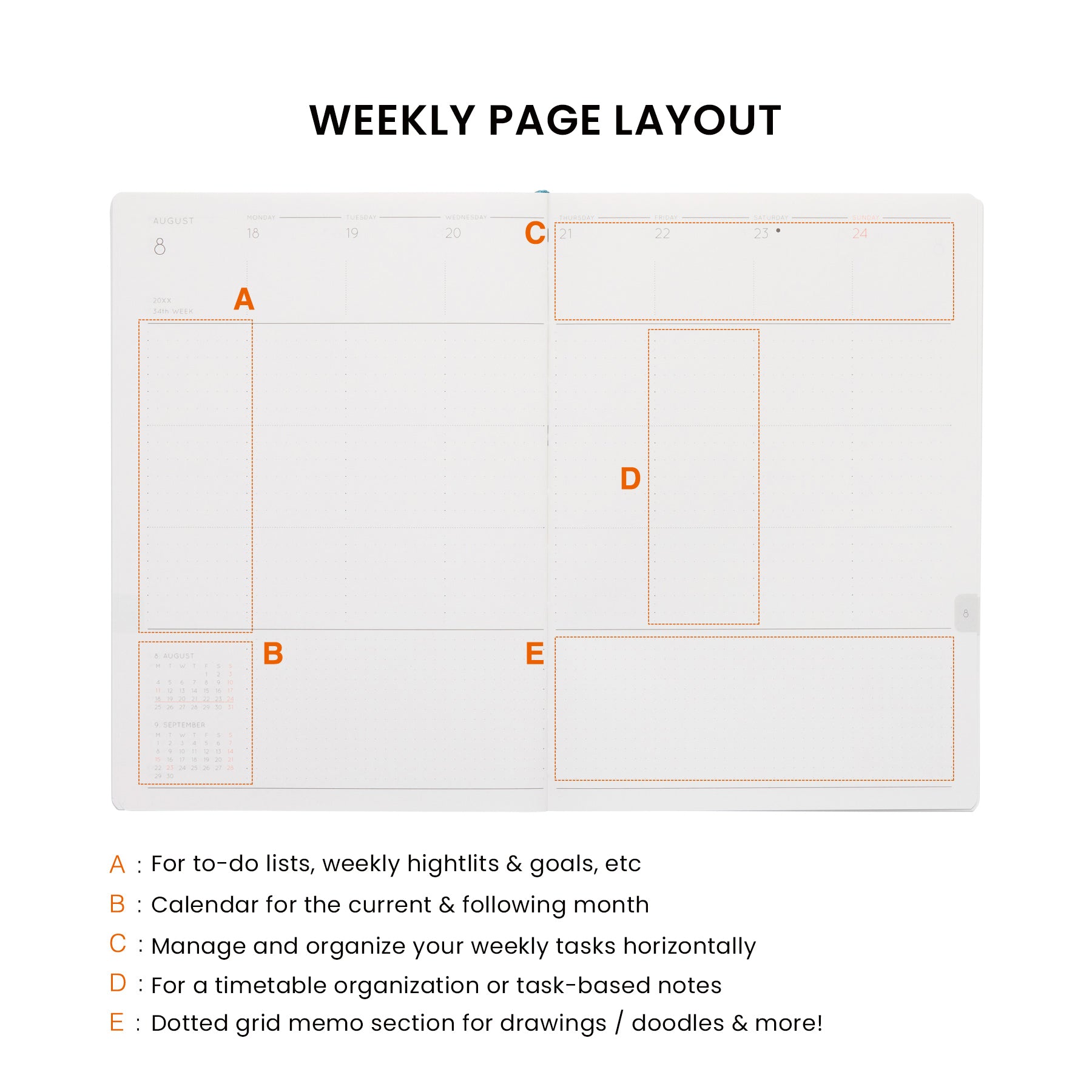 2026 Weekly Planner Nahe B6