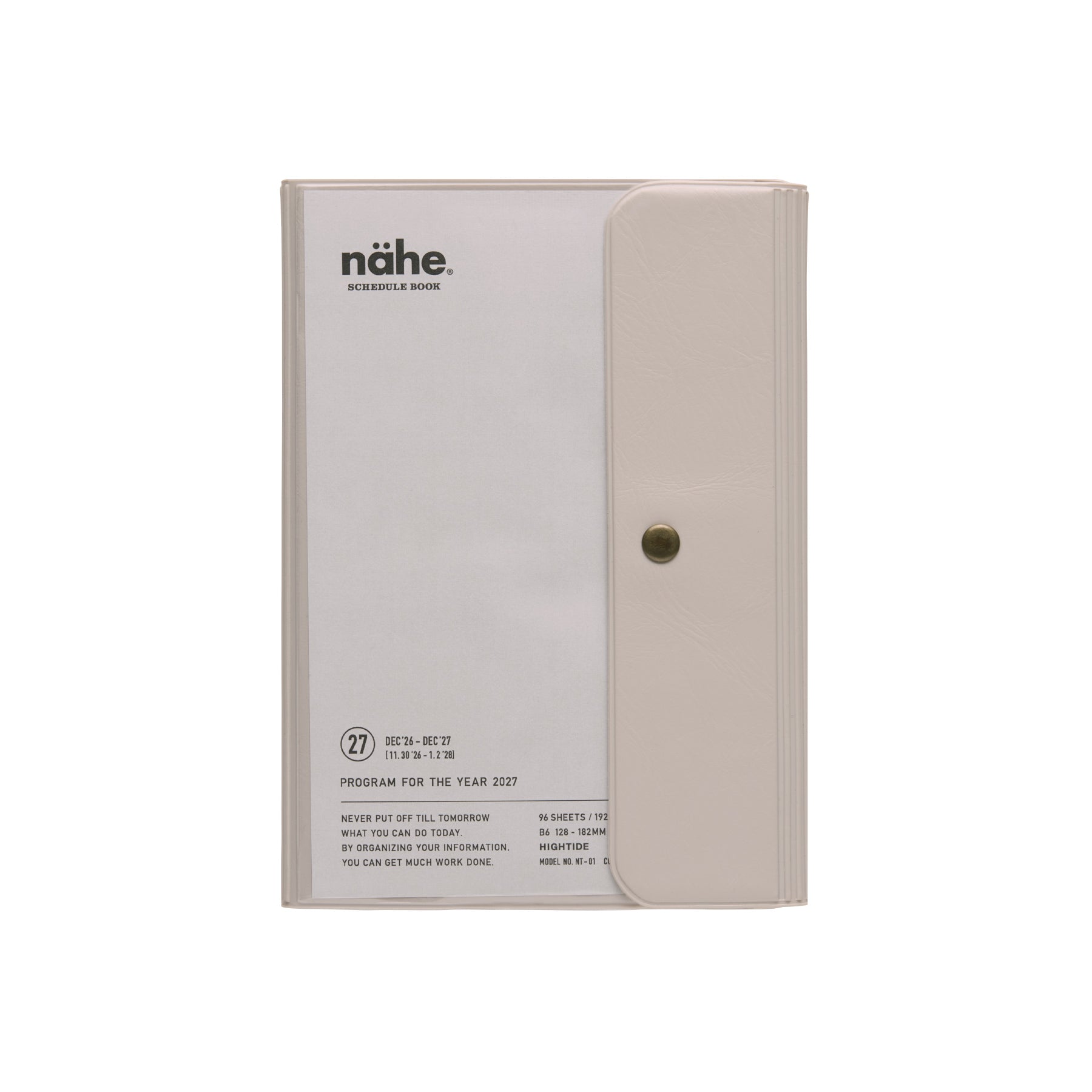 2027 Weekly Planner Nähe B6