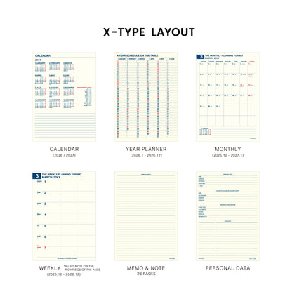 2026 Weekly Planner Minute Manager EX A5 LEFT