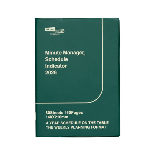2026 Weekly Planner Minute Manager A5 LEFT
